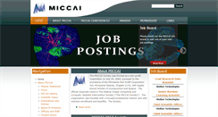 Desktop Screenshot of miccai.org